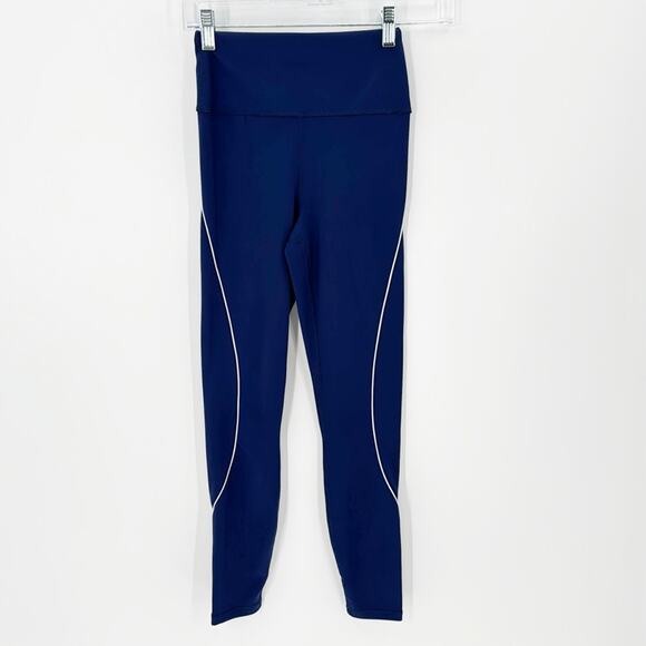 IVL Collective curve legging blue white size 2 athletic athleisure performance - Picture 1 of 8